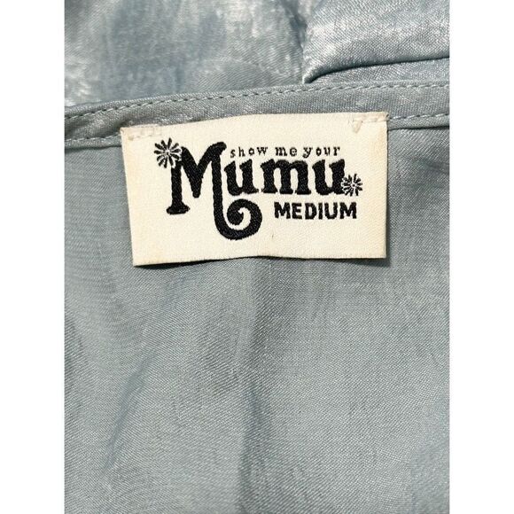 Show Me Your Mumu Women's‎ Riviera Tie-Front Romper Ruffle Trim Green Large - Picture 3 of 14